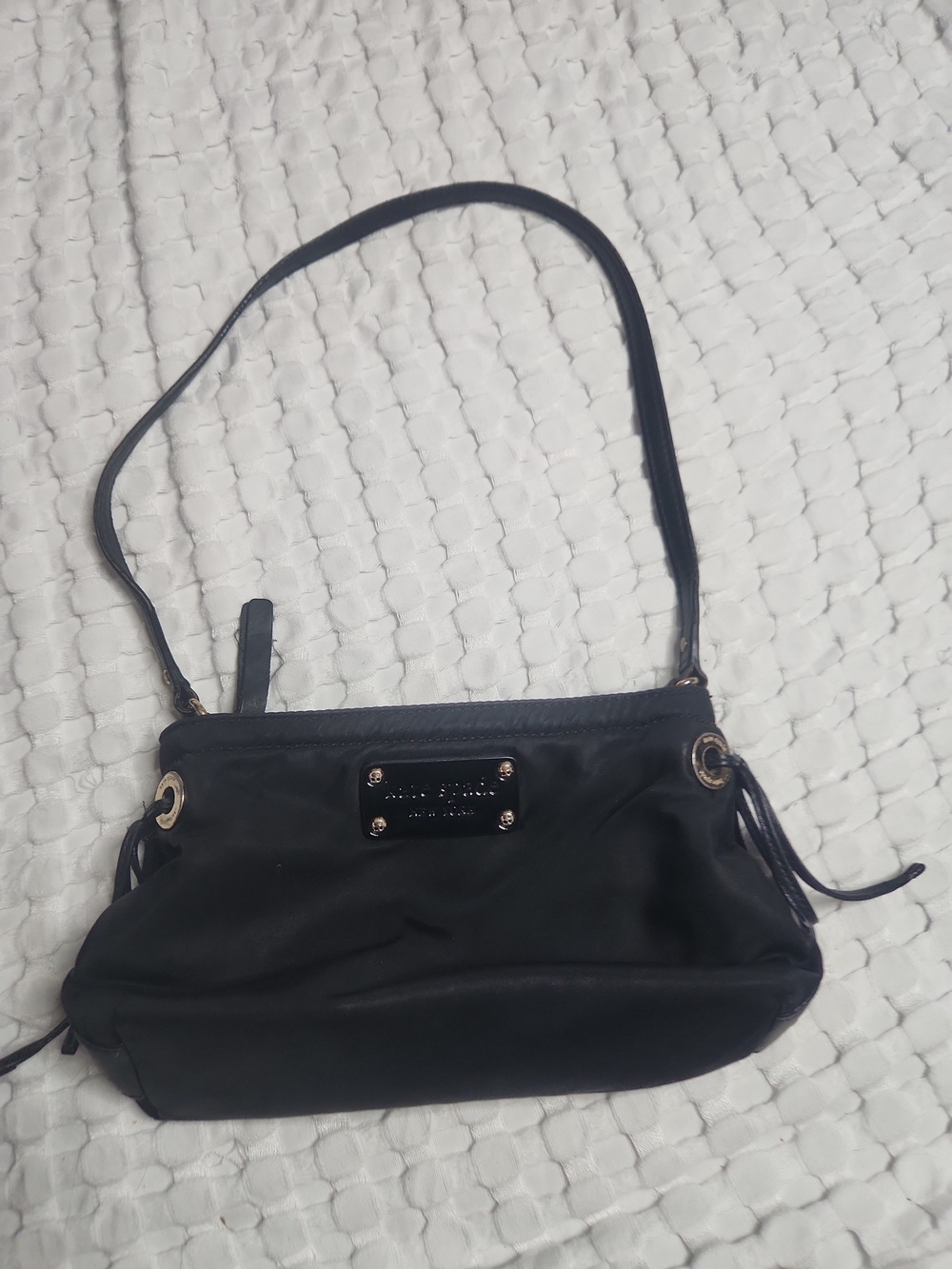 kate spade Black Shoulder Bag with Gold Hardware